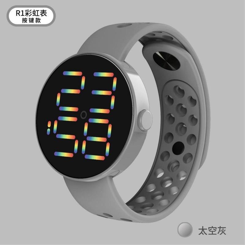 Jam Tangan Pria dan Wanita LED Water resist R1 rubber Original