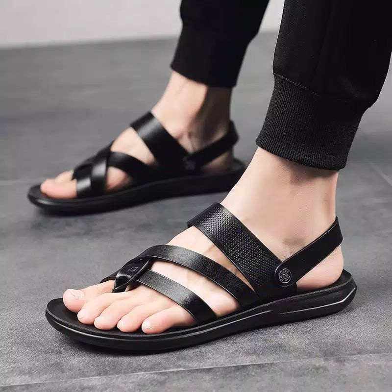 Promo 10.10 Sandal Jepit Pria / Sandal Kulit / Sandal Pria / Sandal Casual Pria CANVIL Original