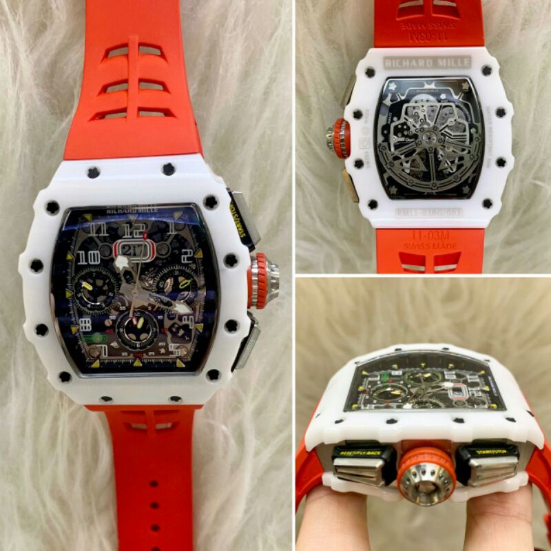JAM TANGAN PRIA RM 11-03 AUTOMATIC SWISS BODY CERAMIC SUPER PREMIUM