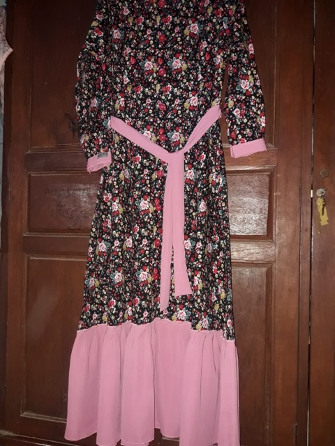 GAMIS SYARI ANNAJAH CAPUCCINO 900GR 110 140 ALLSIZE GAMIS SYARI BUSUI CADAR CREPE HQ POLOS MURAH