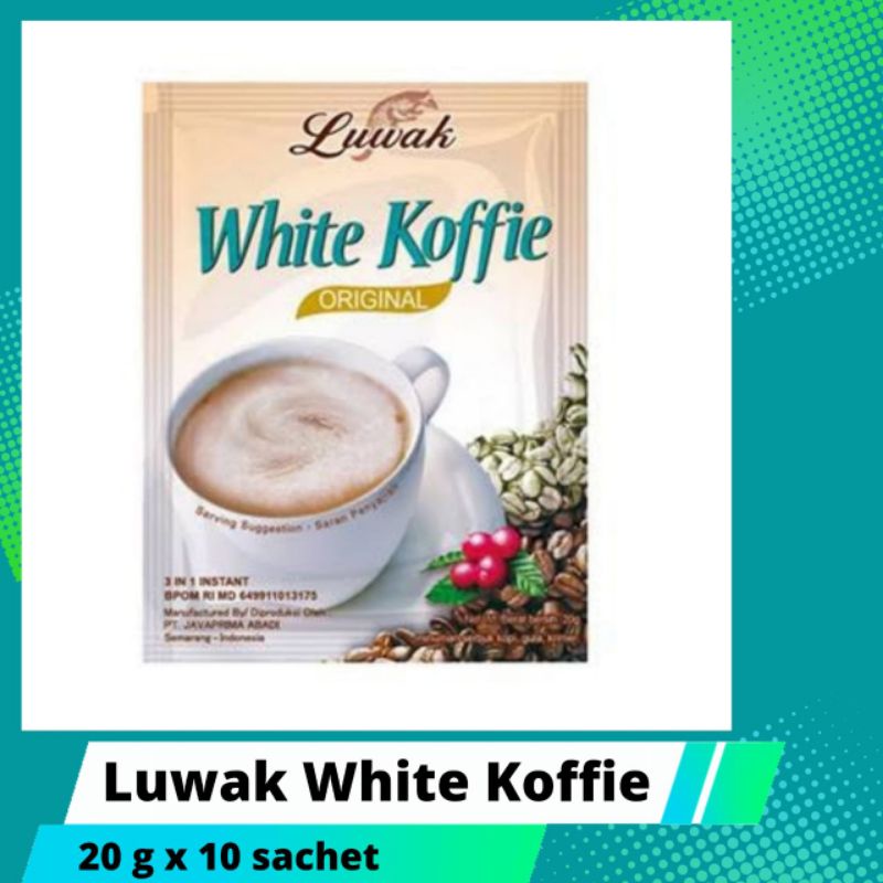 

Kopi Luwak White Coffee 10x20g