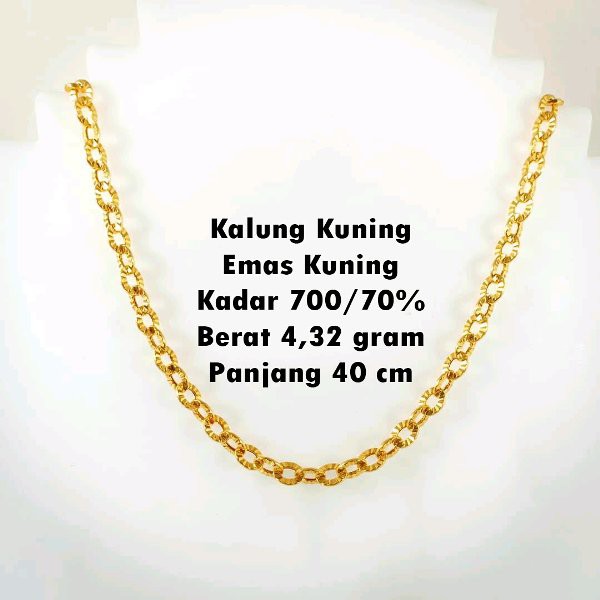 Kalung rantai emas kuning 700
