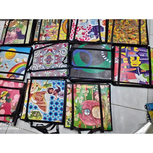 ☆ Karpet Lipat / Tikar Lipat Karakter / Tiker Plastik Tas ➽