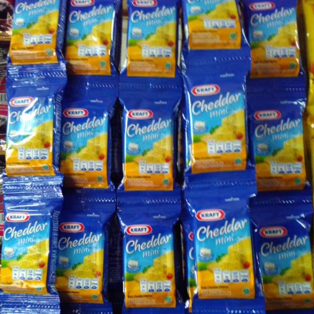 

Keju Mini Kraft Cheddar Serenceng