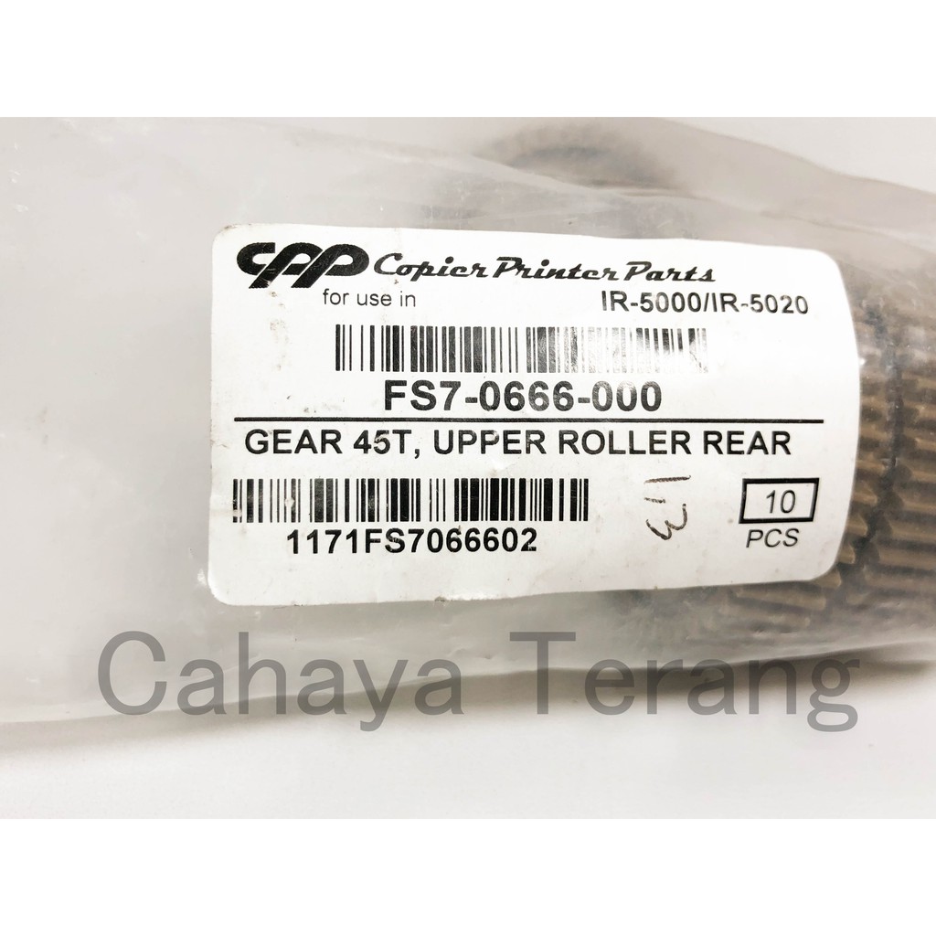 Gear 45T Mesin Fotokopi Canon IR 5000 5020 CPP FS7-0666 China