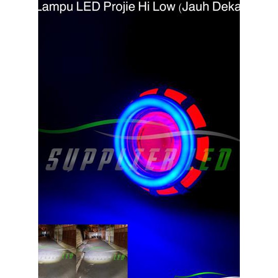 Lampu Led Projie Motor Mobil Hi Low Jauh Dekat Double Ae De Rbr