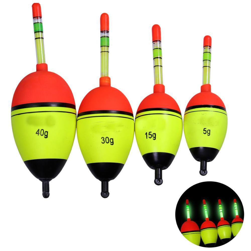 Nanas 2pcs Pelampung Malam Memancing Hot Bobber Luminous Light Stick