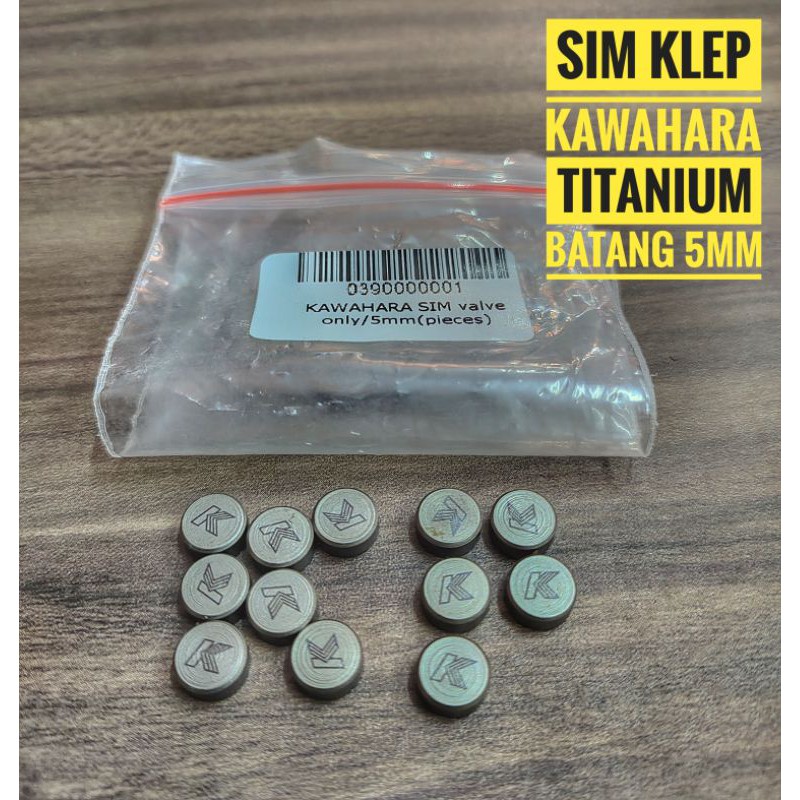 Sim Klep Titanium Kawahara batang 4,5mm 5mm 5,5mm JupiterZ Mio Tiger Megapro crf klx bijian