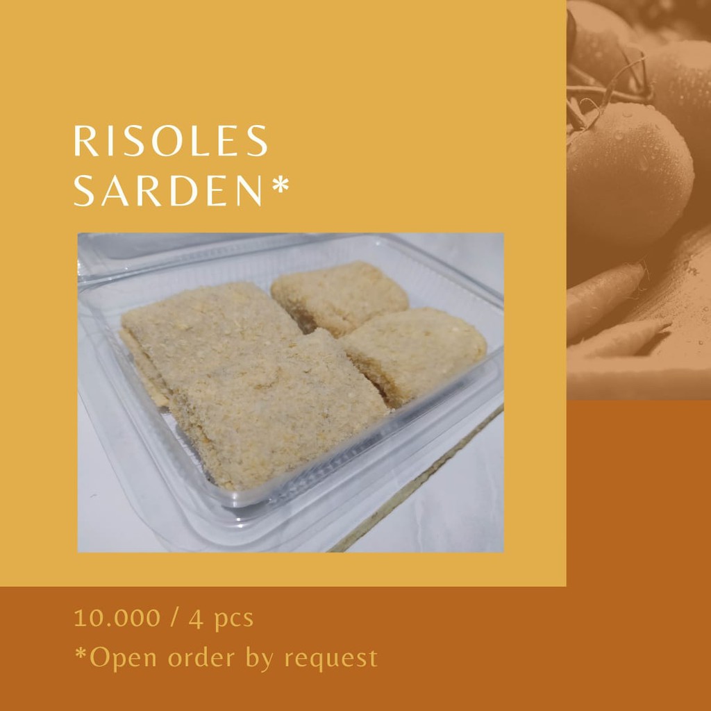 

Frozen Food/Snack Risoles Isi Sarden (HOMEMADE)