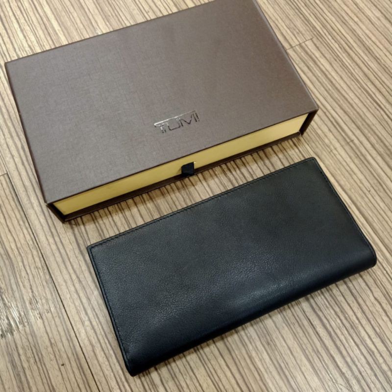 Dompet TUMI Panjang Leather Dompet Lipat Kulit Asli Impor