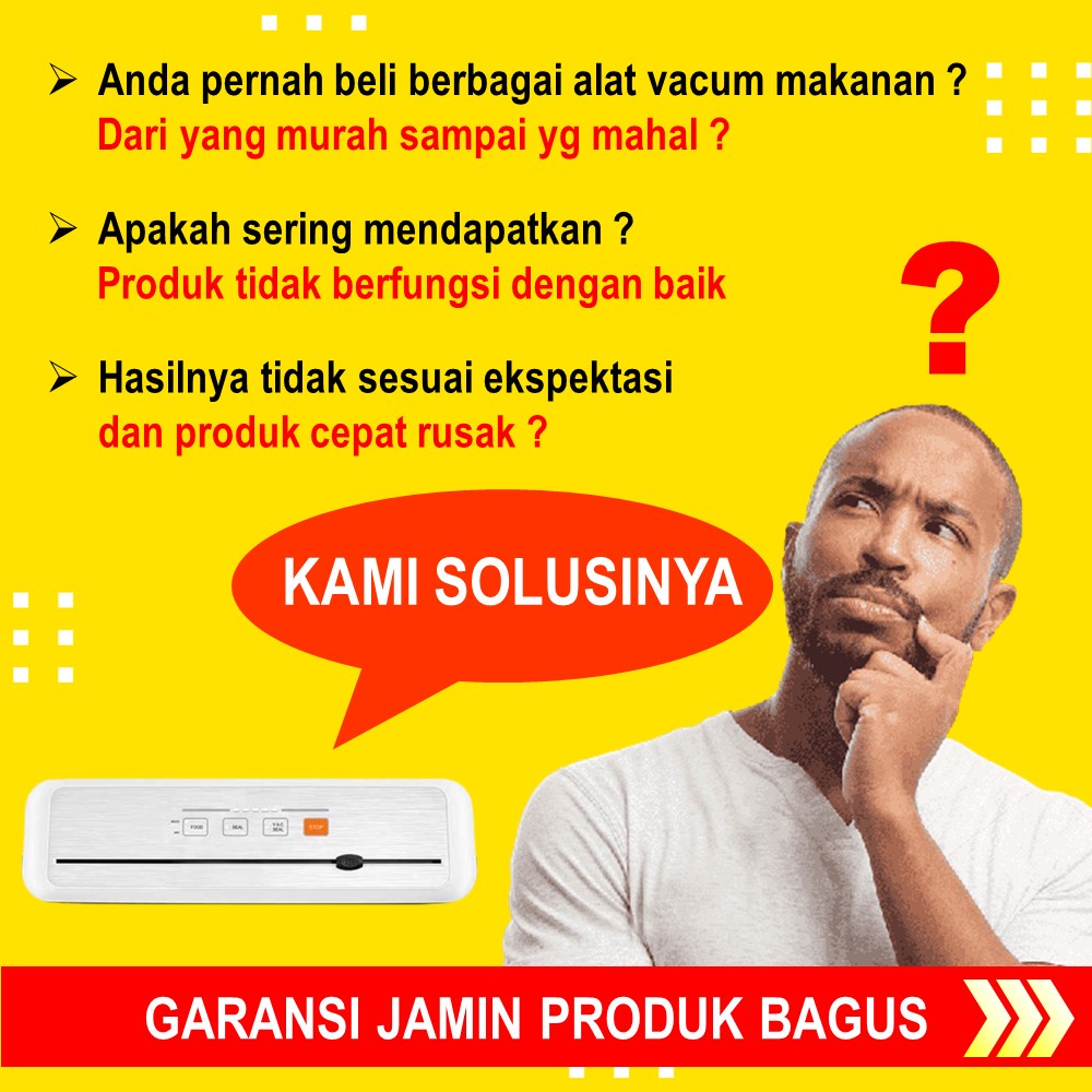 ALAT PRESS PLASTIK VACUM VACUUM SEALER MAKANAN BASAH DAN KERING VAKUM SELER PLASTIK 30CM MESIN PRES PALASTIK 30M FOOD FROZEN MINI OTOMATIS JS166