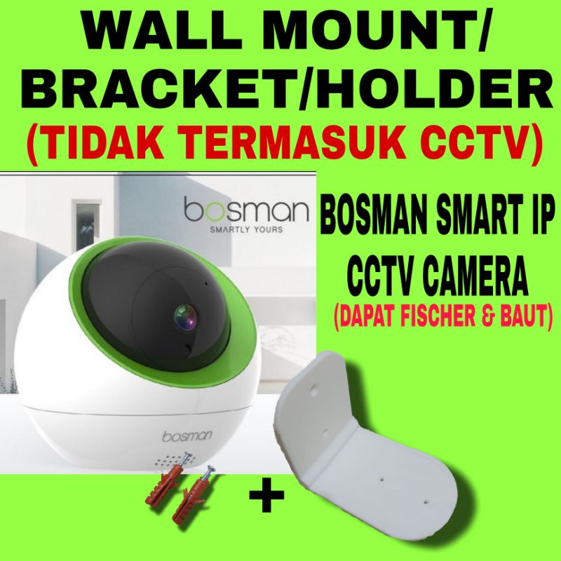 Bosman Smart IP Cam CCTV Camera WiFi IOT Wall Mount Bracket Holder