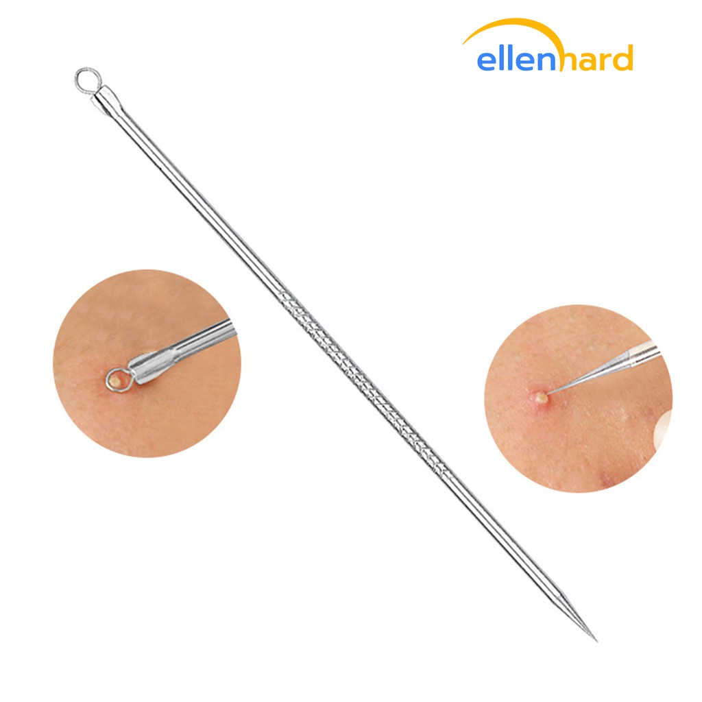 Pinset Komedo Alat Pembersih Pencabut Komedo Set Pengangkat Pencetan Komedo Jerawat Blackhead Remover Kit Stainless Steel