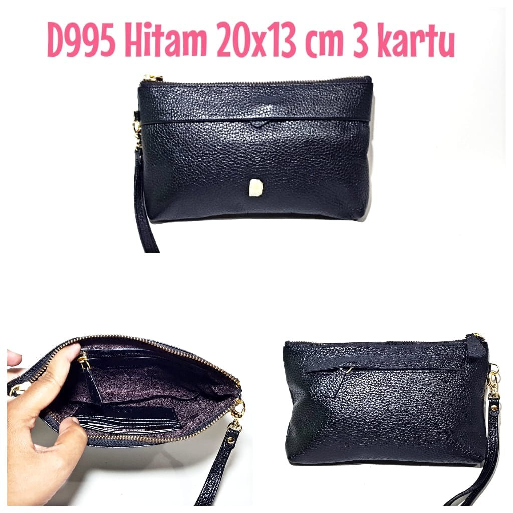 Dompet Kulit Papillon Original D995 Hitam