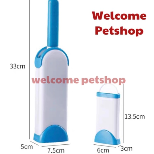 Pembersih Bulu untuk Hewan Peliharaan (2 in 1 set) / Sisir Anjing &amp; Kucing / Pengangkat Bulu Kucing