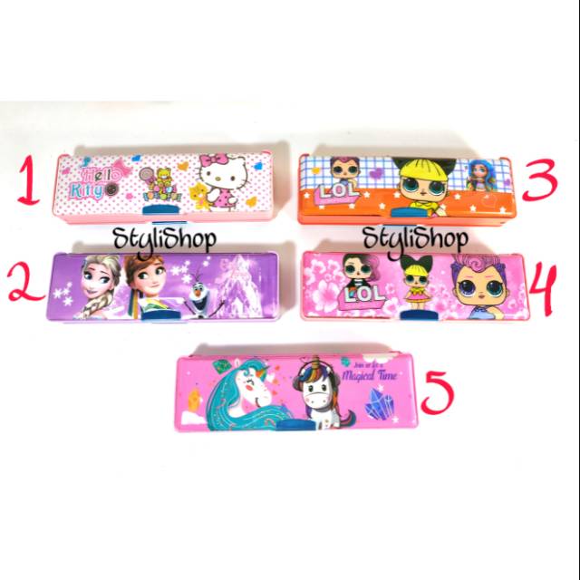 

Kotak Pensil Magnet Mini 2113, Tempat Alat Tulis Kecil, Tempat Pensil Mini