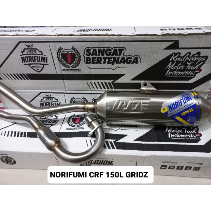Knalpot Norifumi Stainless CRF 150 Gridz