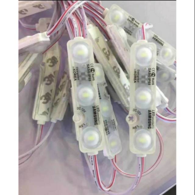 lampu led samsung modul 5730 smd 12v 3 mata  modul ori samsung