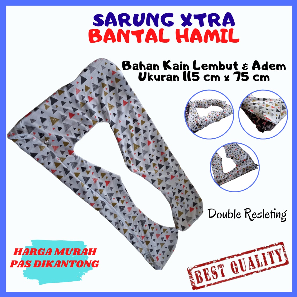 Sarung XTRA Bantal Ibu Hamil dan Menyusui Jumbo Besar Tebal Premium Motif Karakter Menarik Murah Empuk Berkualitas Ori Anti Pegal Badan