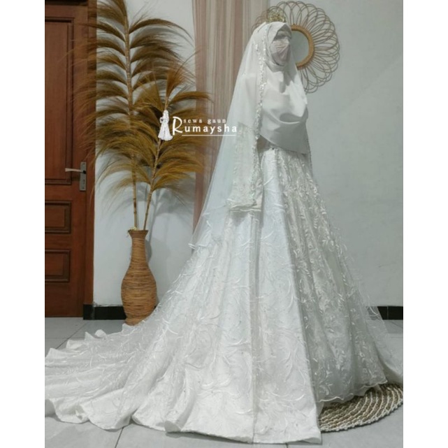 Sewa Gaun Pengantin Syar'i Mewah Juwairiyah gown