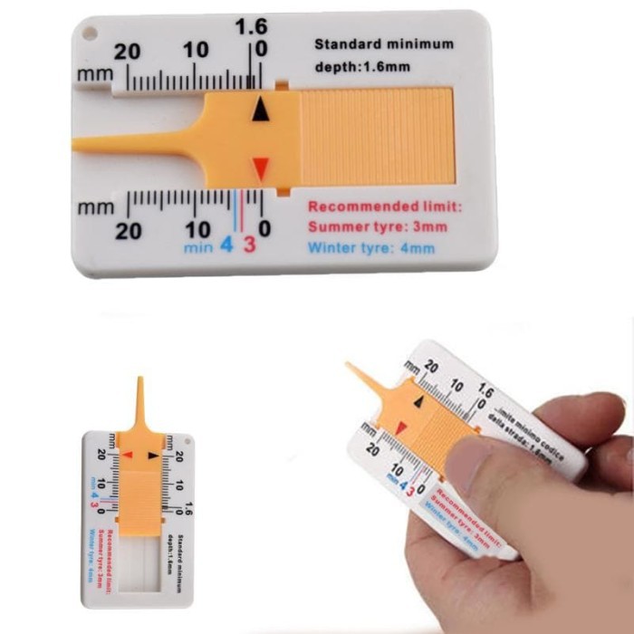 Pengukur Kedalaman Depth Gauge Meter Caliper Ban Mobil Motor *ATK01