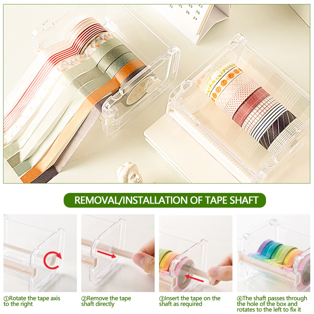 (Tk) Dispenser Selotip / Washi Tape Kreatif Untuk Kantor