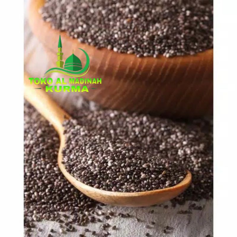 black chia seed 250gr organic premium - chia seeds 250 gr / ciased ciasid