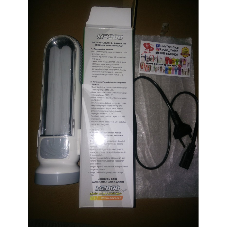 Ready Stok Lampu emergency M2000 LED Murah