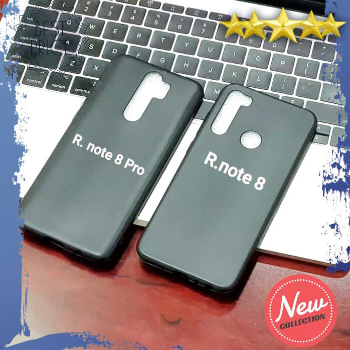 CASING HP XIAOMI REDMI NOTE 8 NOTE 8 PRO SOFT CASE SLIM BLACK MATTE