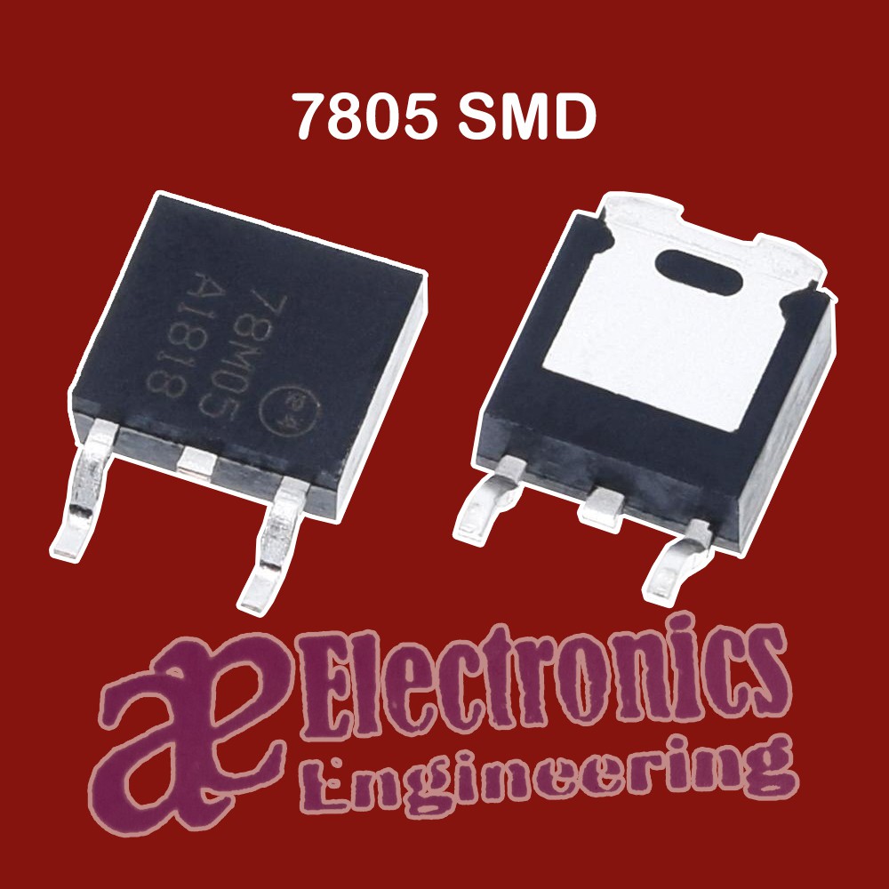 IC 7805 Voltage Regulator Linear 5 Volt 1 Ampere ST LM7805 L7805CV SMD