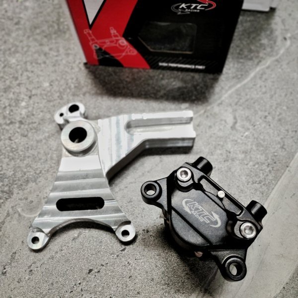 Readyy PAKET breket cnc dan kaliper ktc 2p bracket Vixion r15 cbr gsx mt15 r25 ninja 250 z250 mt25