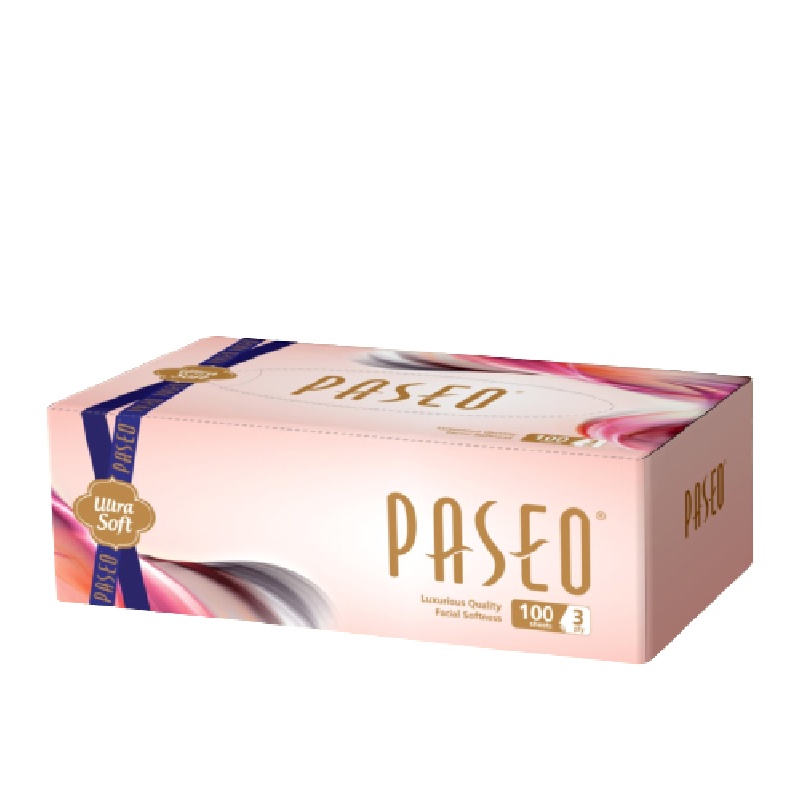 Paseo Ultra Soft Tissue Wajah Box 3Ply 100 Sheet