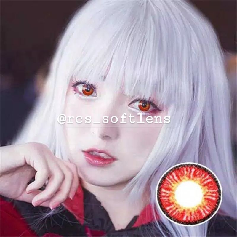❤️RCS❤️ Softlens cosplay merah  Naruto manga