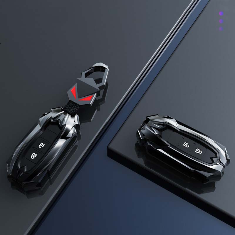 The New Mitsubishi Zinc Alloy Key Case Kunci Cover Outlander Pajero Xpander 2 3 Tombol Carbon Smart Key Casing