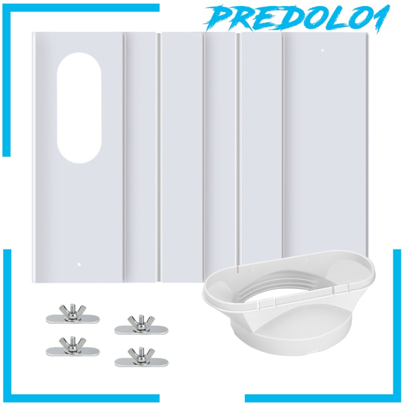 (Predolo1) Panel Segel Jendela Ac Portable Ukuran 43-140cm