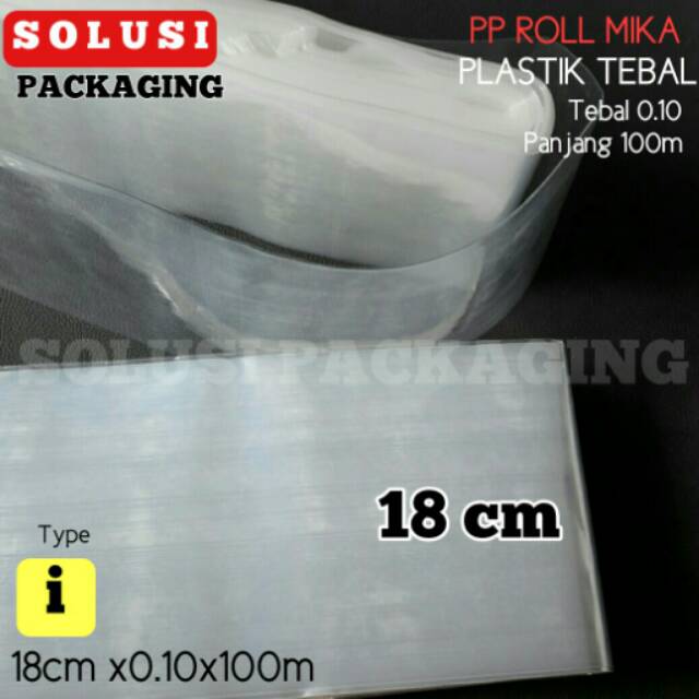 PLASTIK TEBAL ROLL 18CM 100METER/PLASTIK ROLL/PLASTIK KILOAN