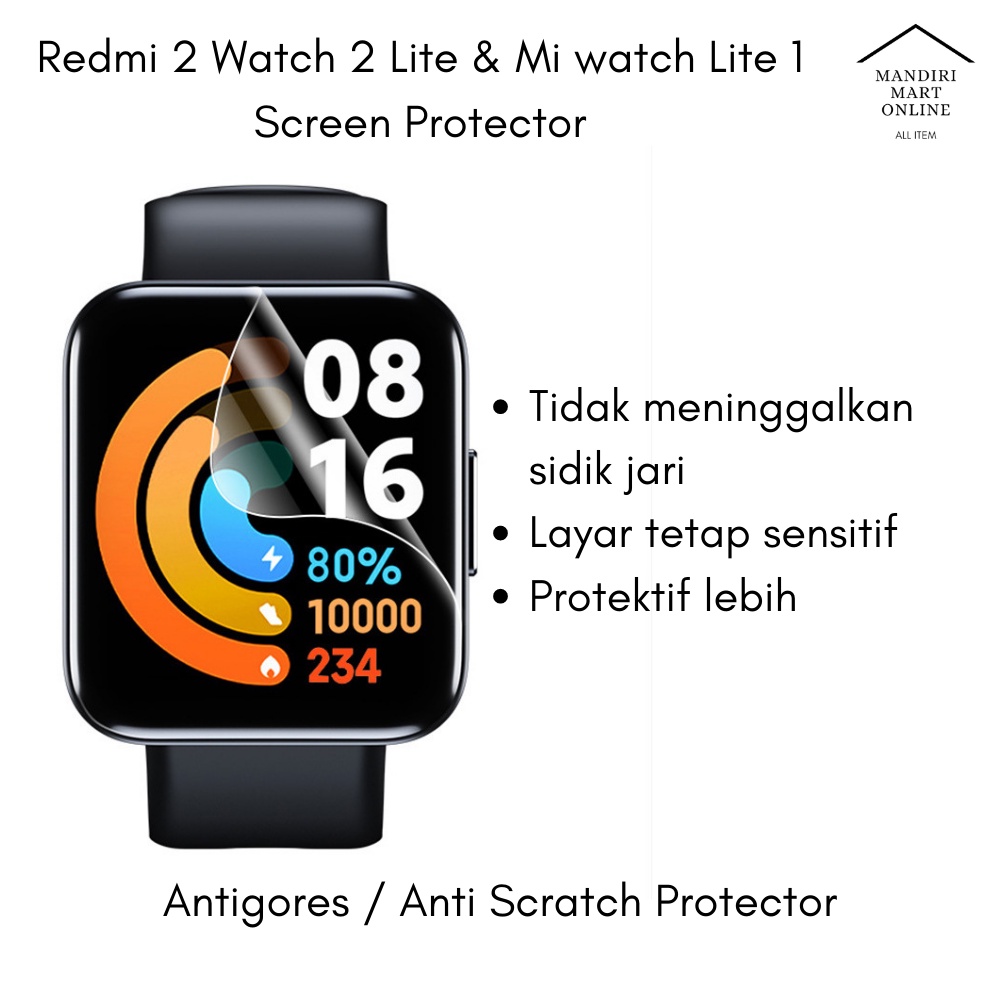 Anti Gores Redmi Watch 2 Lite Screen Protector Mi Watch Lite Smartband Screen Guard