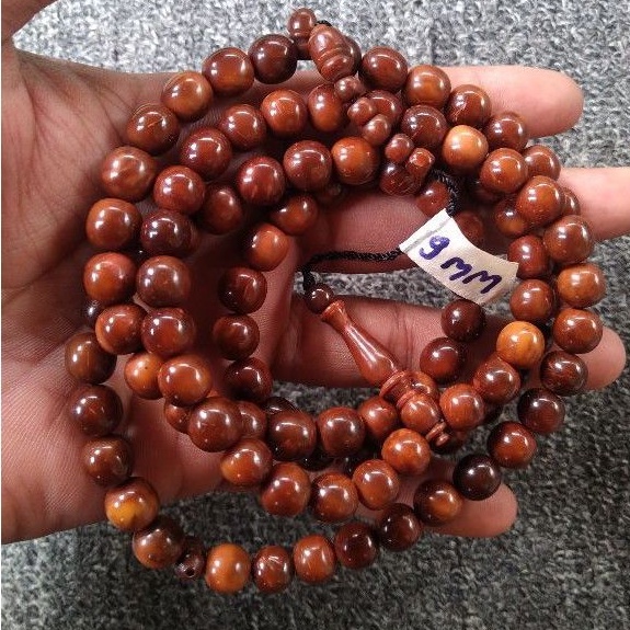 tasbih kokka bulat ± 9 mm ( 9mm ) 99 butir