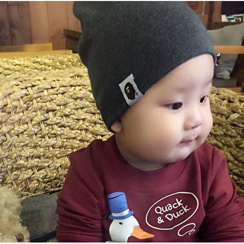 DF VZ038 Topi Bayi Polos Warna Baby Hat Topi Bayi Warna Topi Kupluk Bayi Topi Rajut Aksesoris Kepala