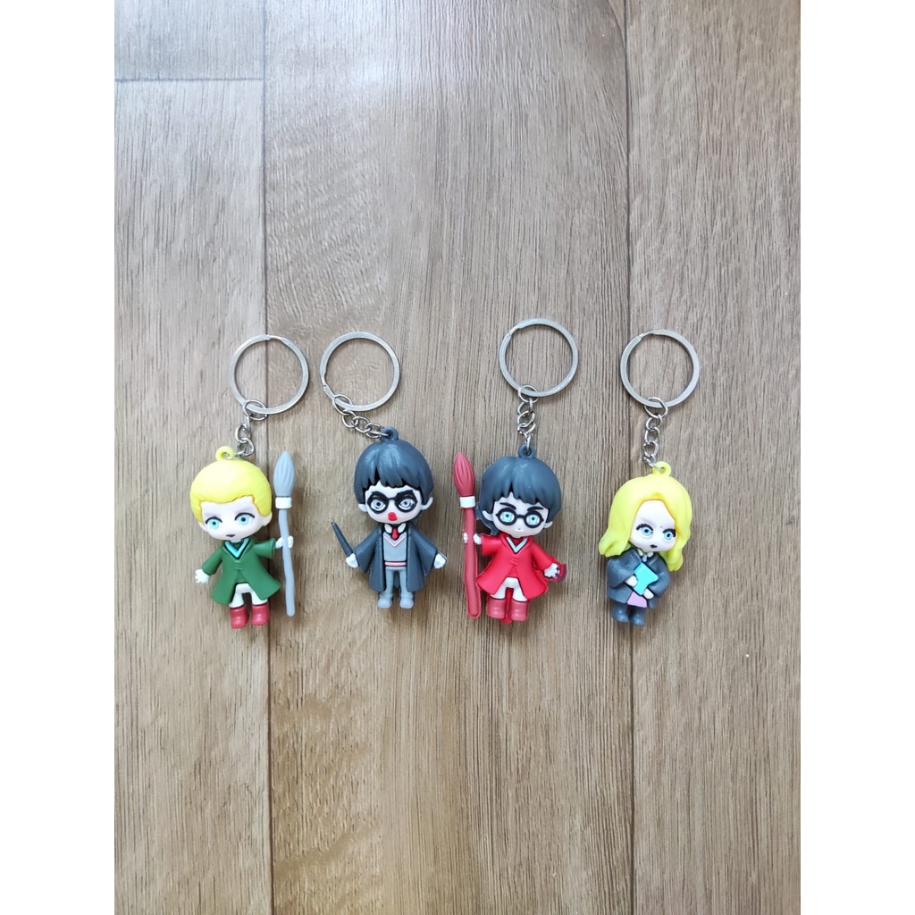 GANTUNGAN KUNCI HARRY POTTER HERMIONE MALFOY KEY CHAIN KEY RING GANCI LUCU