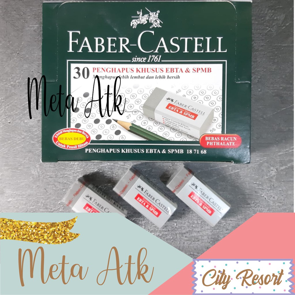 

Penghapus / Eraser Faber-Castell EBTA & SPMB Abu-Abu