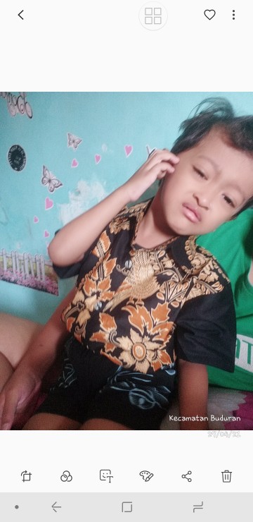 Couple Batik Keluarga Terbaru Sania Ruffle Batik Couple Ori Ndoro Jowi Dnt Garansi Termurah