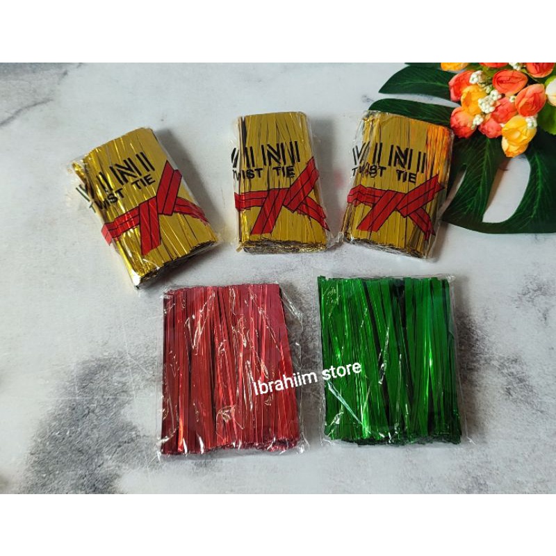 ISI KURLEB 600 PCS TERMURAH TALI KAWAT SOUVENIR PANJANG 10 CM / TALI SOUVENIR KAWAT SOUVENIR