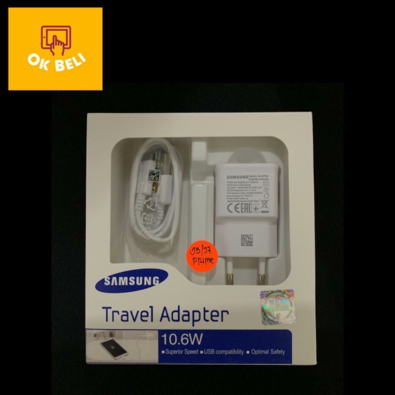 Charger Samsung J2 J2 Prime J2 Pro J3 J3 Pro ORIGINAL 100%