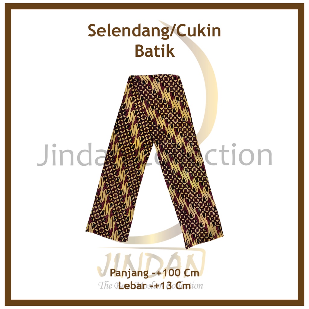 Cukin/Selendang Betawi | Syal Batik-Kuning