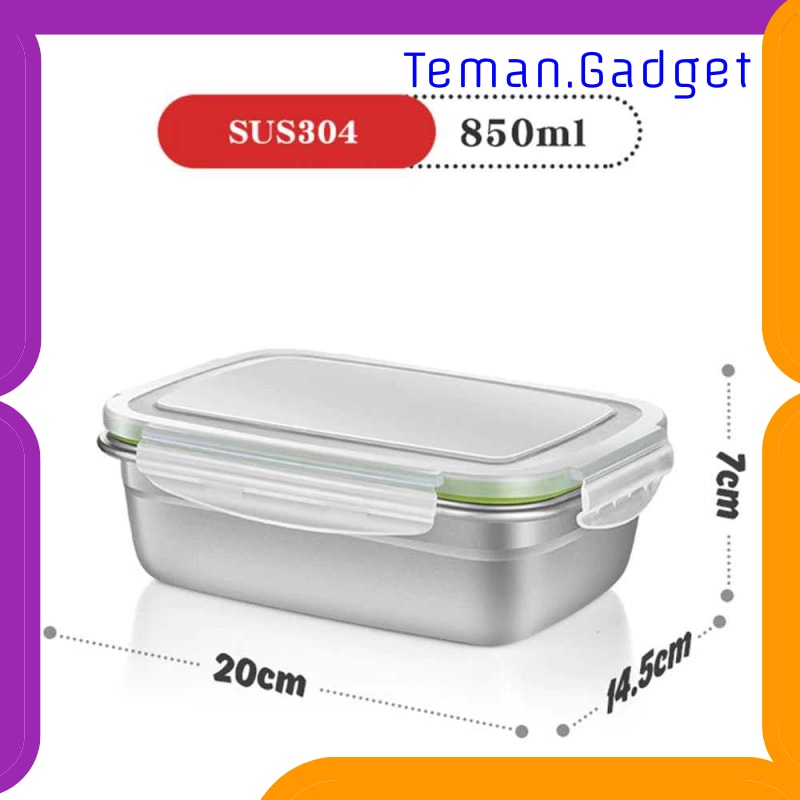 TG-OL025 HOMEFAVOR KOTAK MAKAN BENTO LUNCH BOX STAINLESS STEEL - KT046