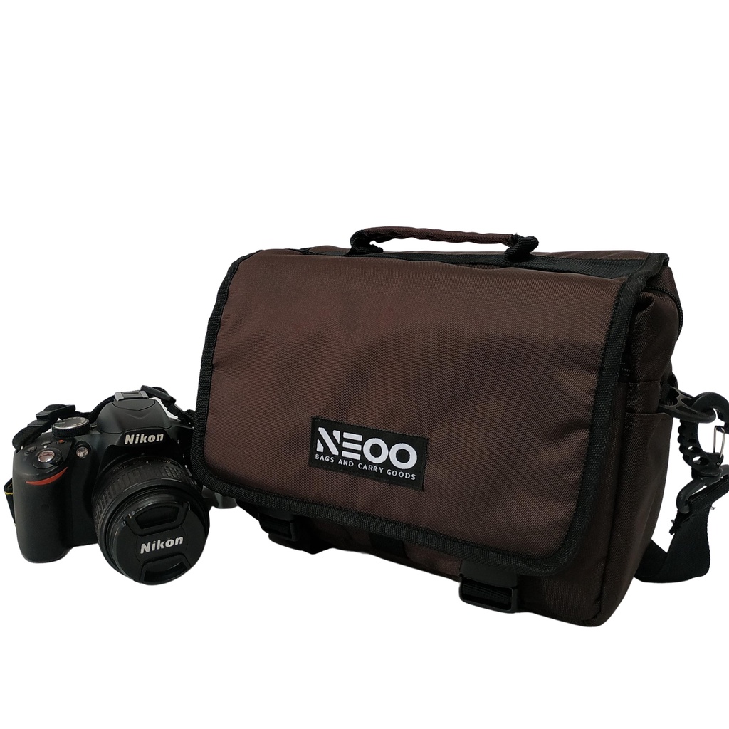 Tas Kamera DSLR Mirrorless Camera Sling Bag Neoo Snapshot Brown