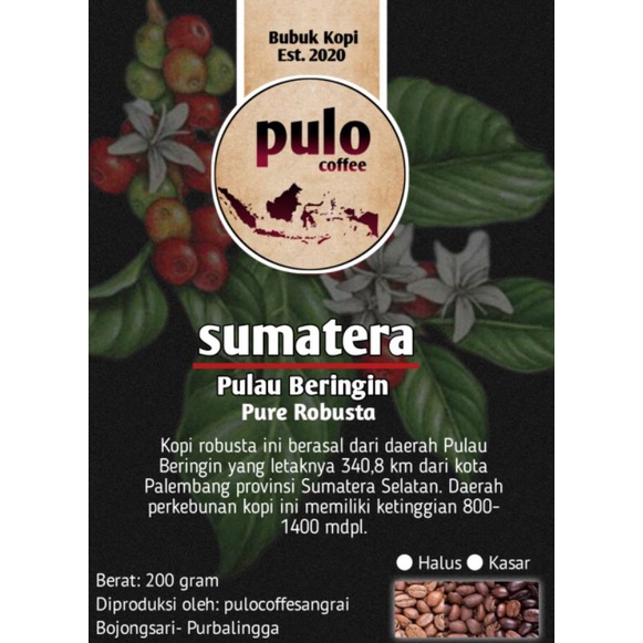 

KOPI BUBUK ROBUSTA SUMATERA SELATAN,