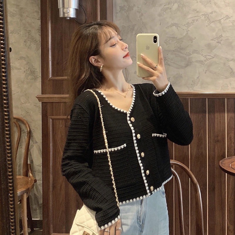Cardigan lengan panjang gaya korea