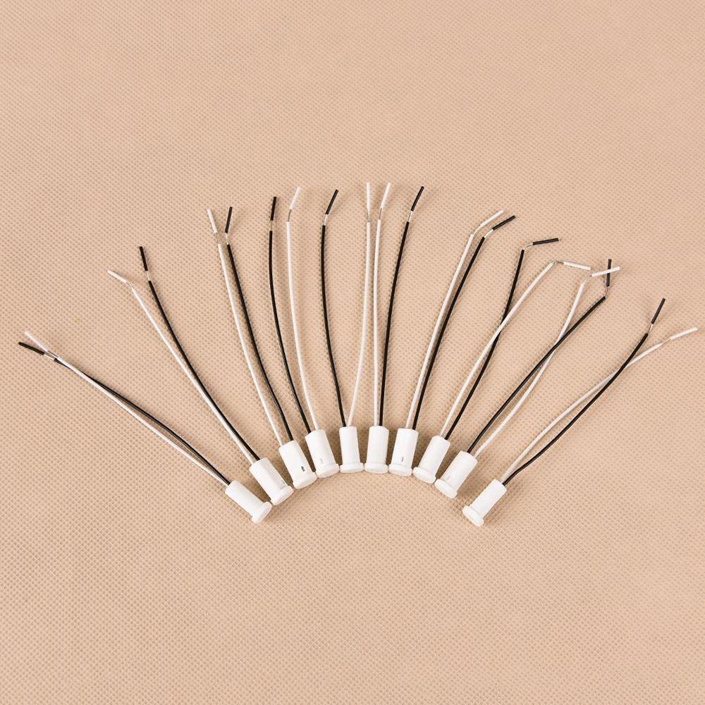 【 ELEGANT 】 Stop Kontak Colokan Panjang 10cm Kabel 250V Keramik Head Wire Connector Konektor Dudukan Lampu